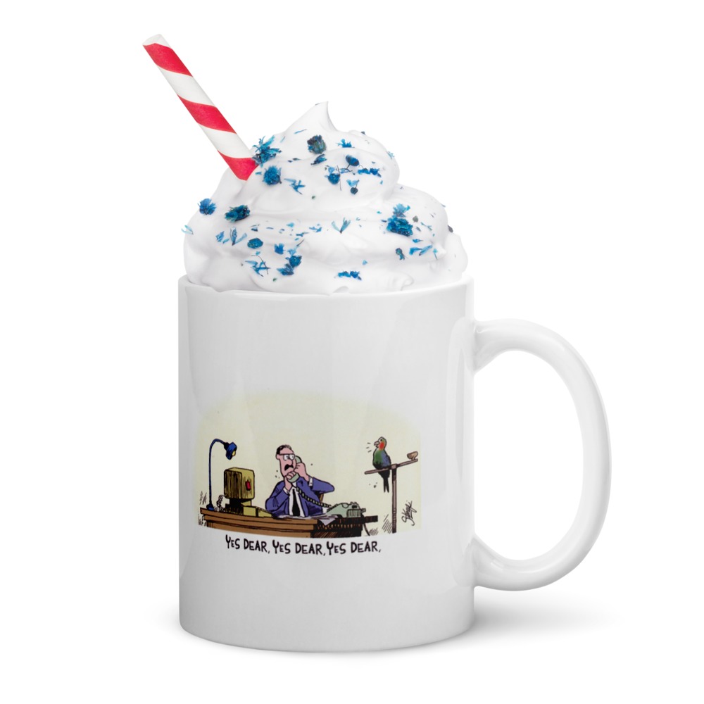 White Glossy Mug