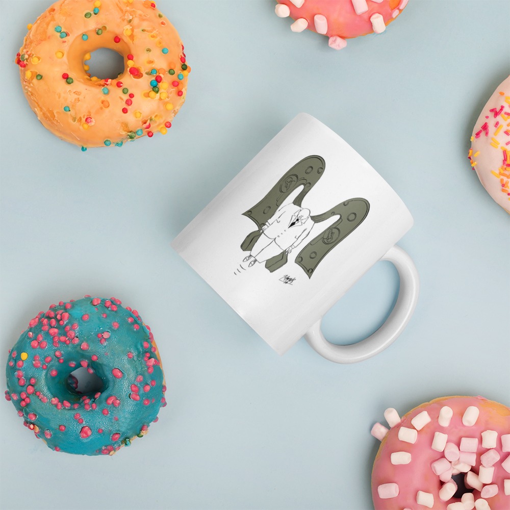 White Glossy Mug