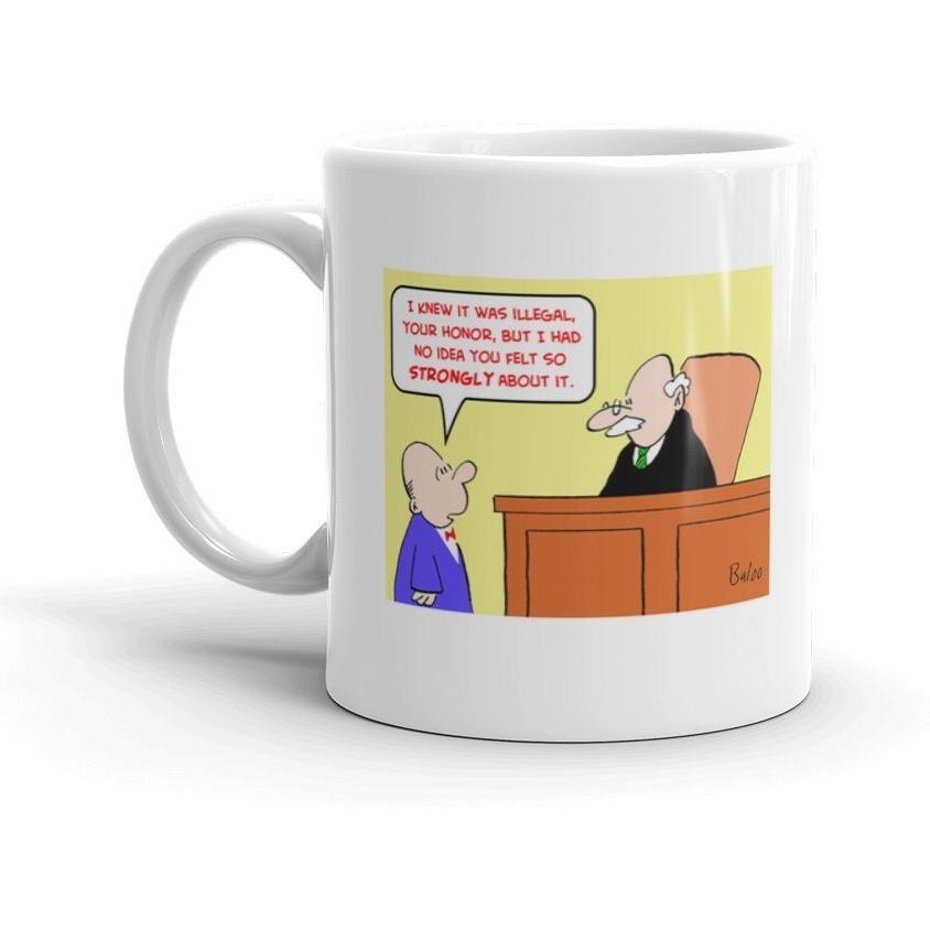 'I knew it was illegal, Your Honor, but I had no idea you felt so strongly about it.'