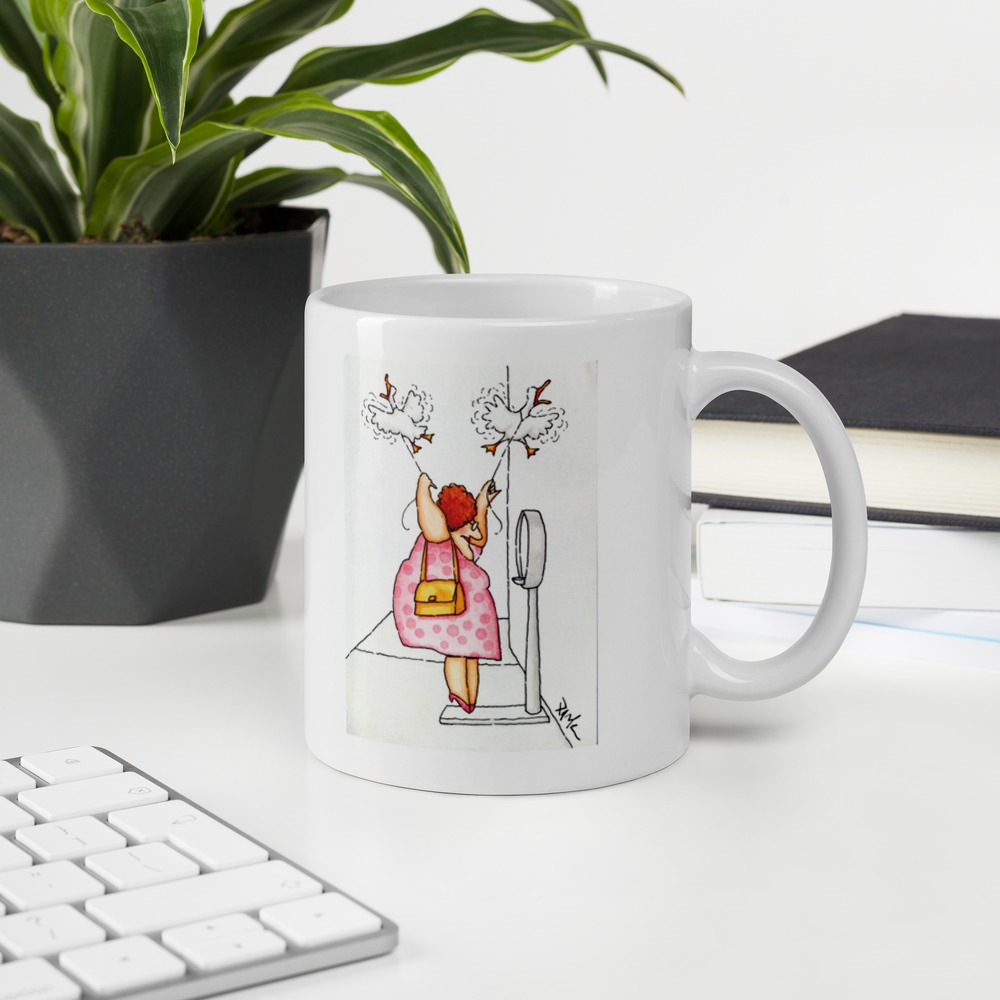 White Glossy Mug
