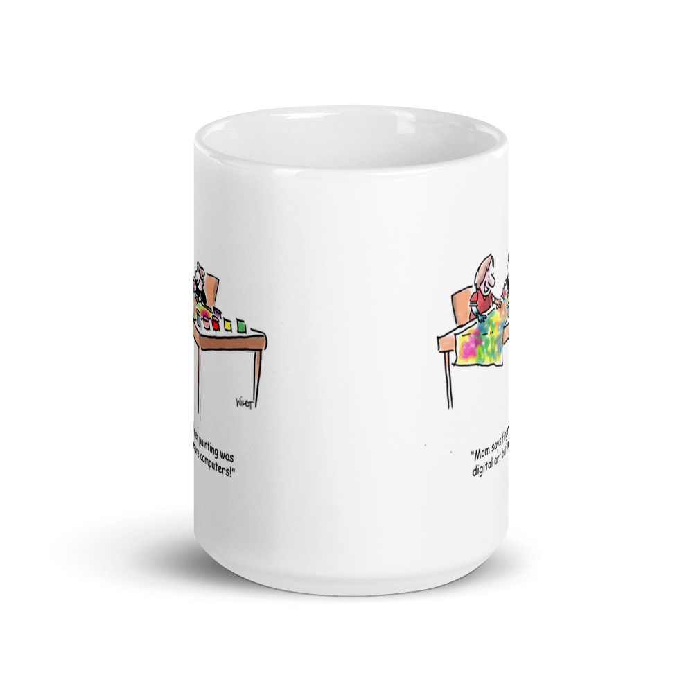 White Glossy Mug