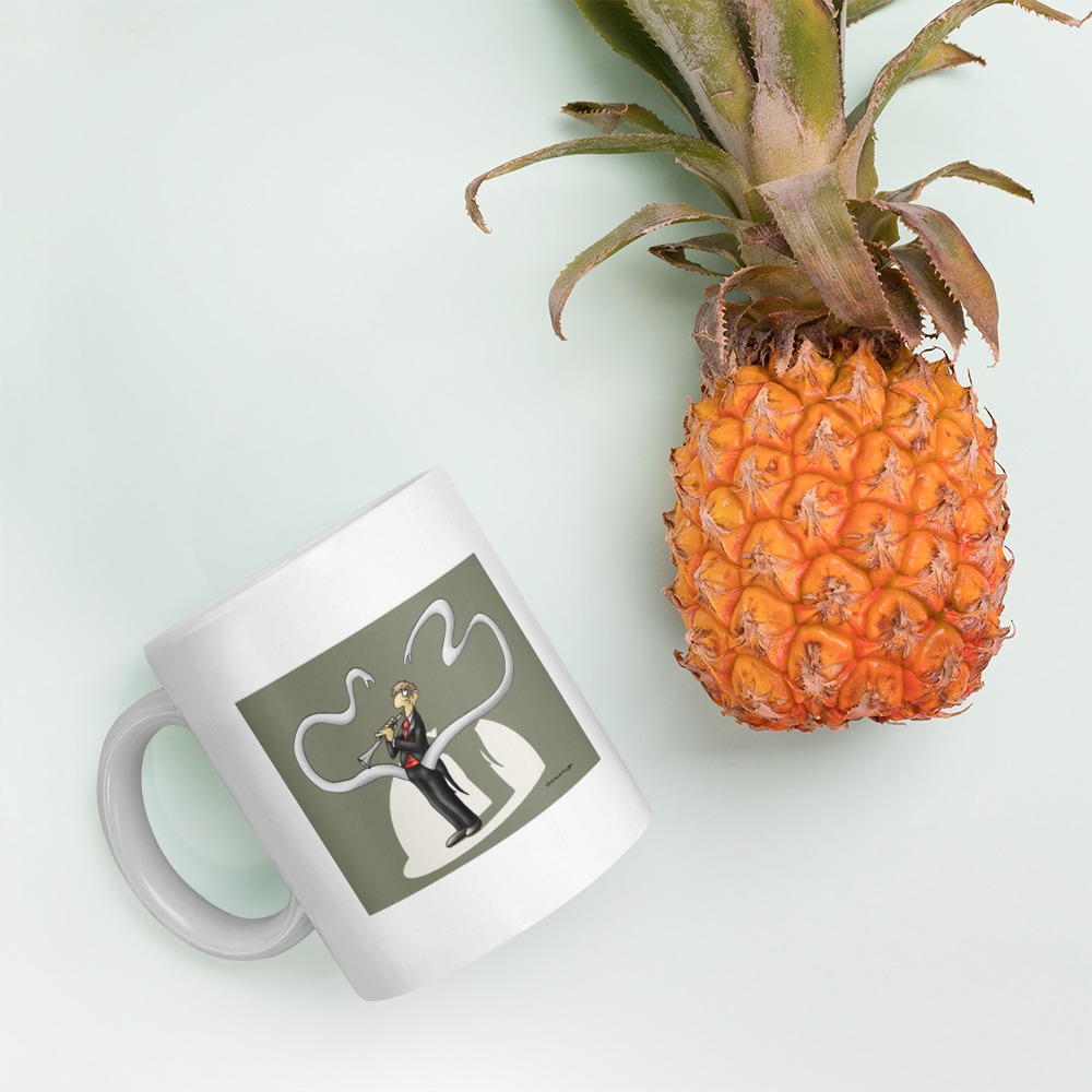 White Glossy Mug
