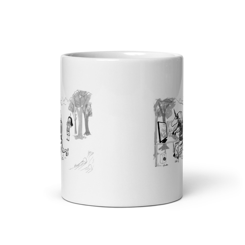 White Glossy Mug